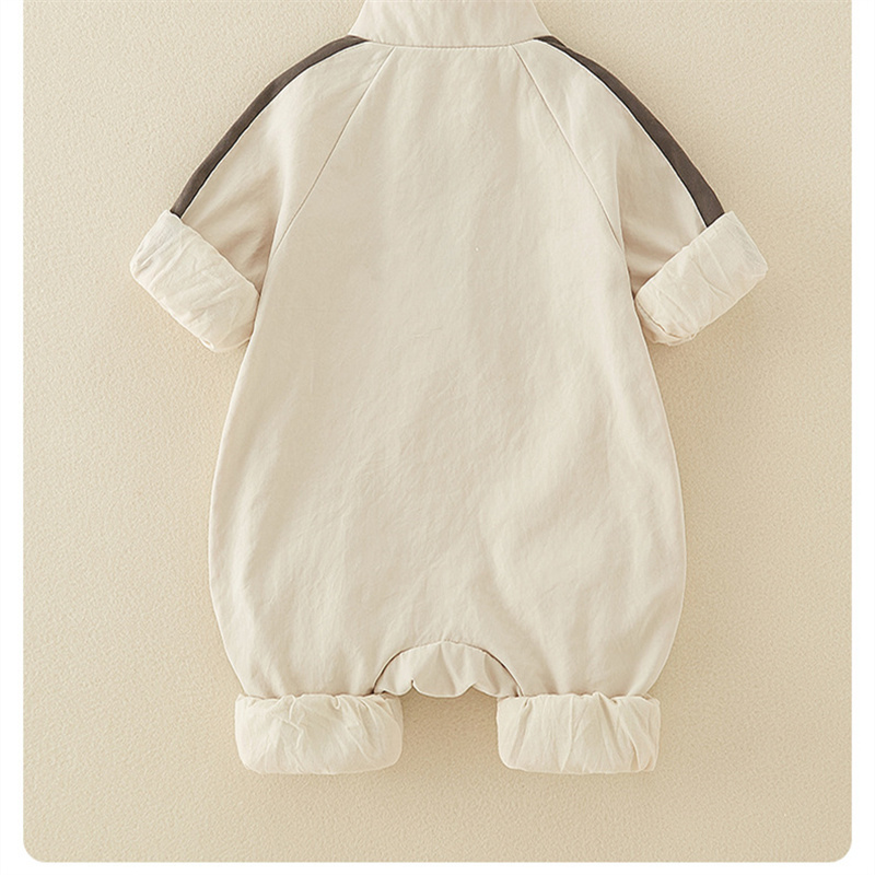 Baby Cute Casual large pockets Long Sleeve Romper