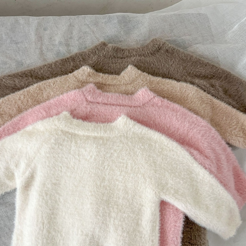 Baby Girl Mink Velvet Cute Bear Foot Wrap with Hat Romper