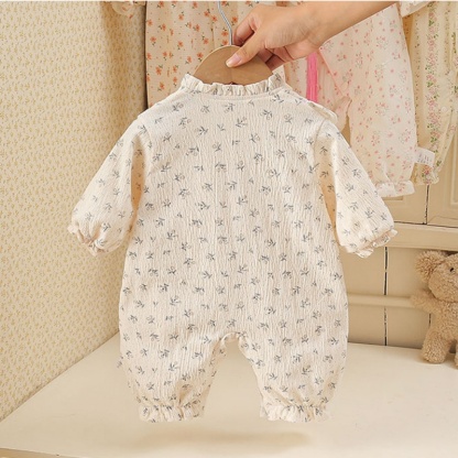 Baby Girl Floral Double Layer Romper