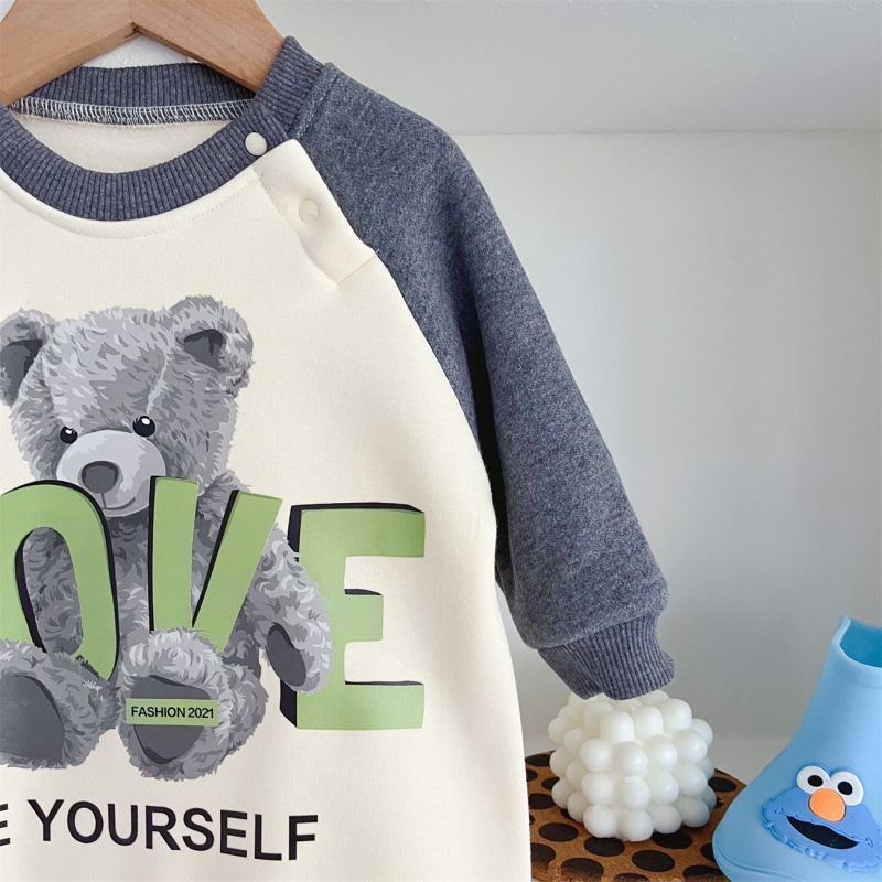 Baby Casual LOVE Bear Fleece Romper
