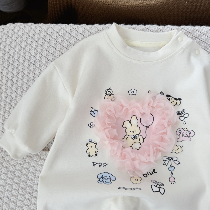 Baby Soft Heart Print Romper