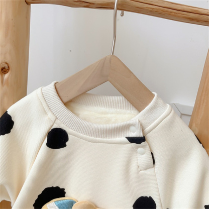 Baby Boy/Girl Cute Moon Bear Long Sleeve Romper