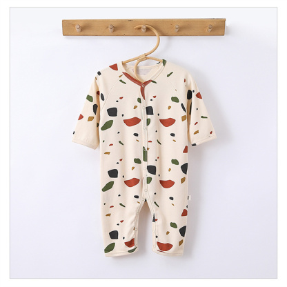 Baby Boy/Girl Cute Sun Coloured Stone Mushroom Long Sleeve Romper