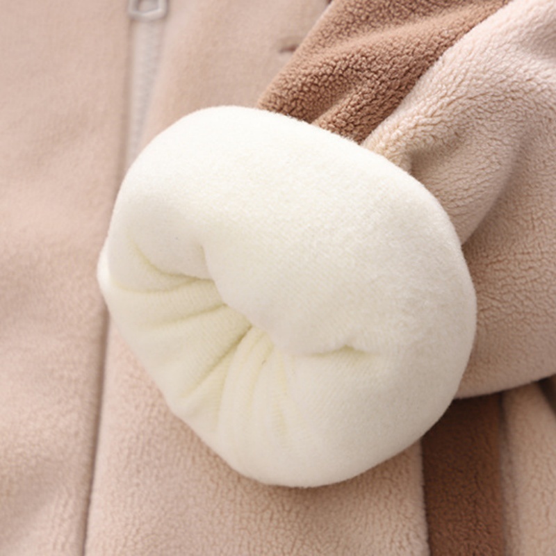 2pcs Baby Boy/Girl Bear Thickened Hooded with Bear Bag Set