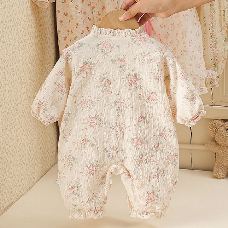 Baby Girl Floral Double Layer Romper
