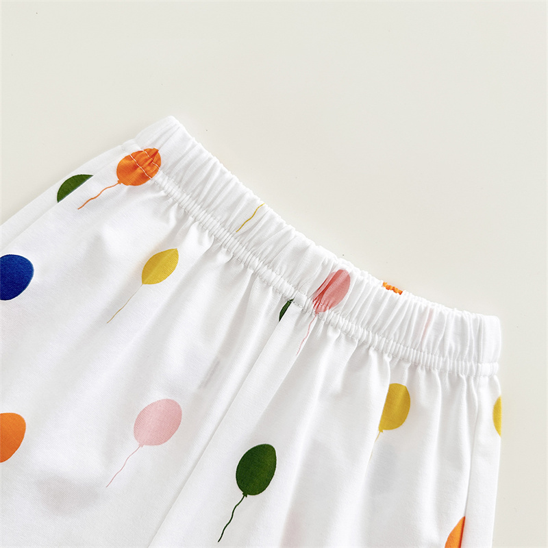 2pcs BabyBoy Colourful Balloons T-shirt with Pant Set