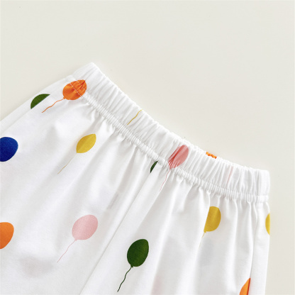 2pcs BabyBoy Colourful Balloons T-shirt with Pant Set