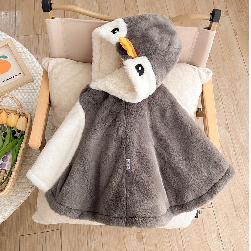 Baby Penguins Hooded Cape