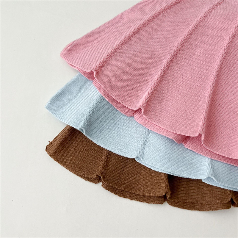2pcs Baby Girl Bow Knit Sweater Set