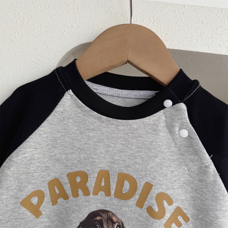 Baby Boy Korean Style Sweatshirt Romper
