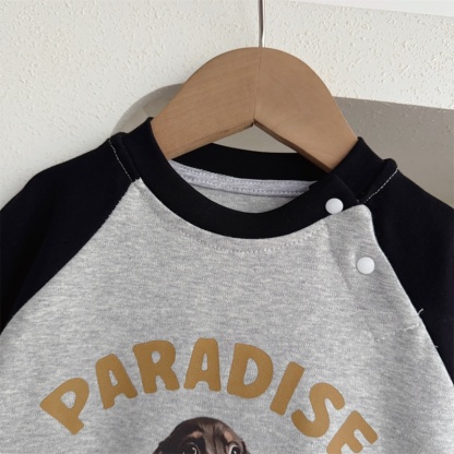 Baby Boy Korean Style Sweatshirt Romper