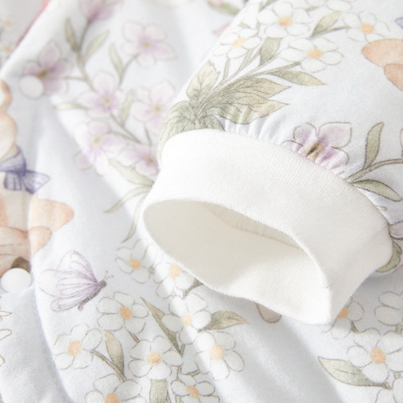 Baby Girl Mushroom Garden Romper