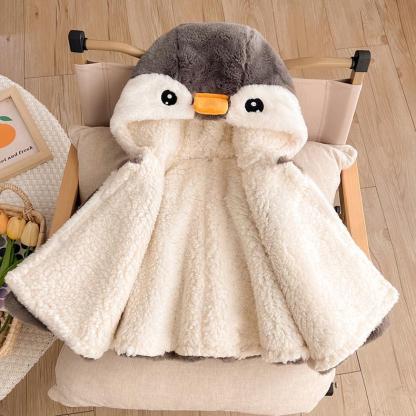 Baby Penguins Hooded Cape