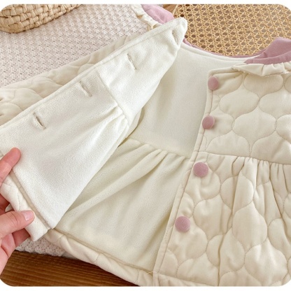 Baby Girl Cute Princess Lapel Bunny Ears Top