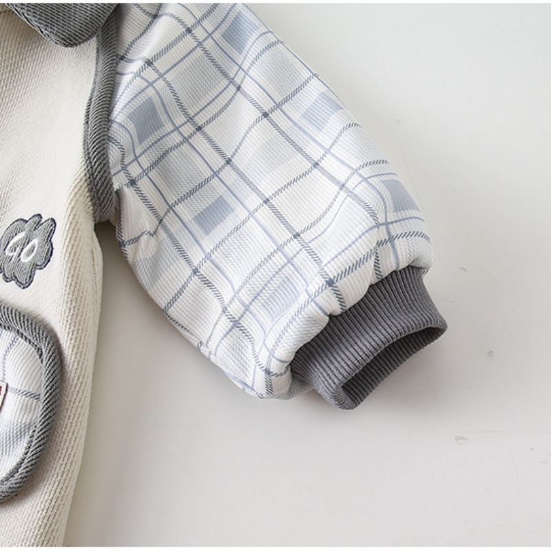 Baby Boy Cute Puppy Lapel Romper
