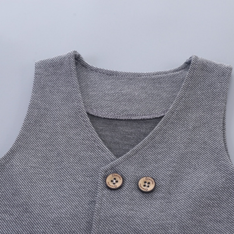 3pcs Baby Boy Bow Tie Vest Suit