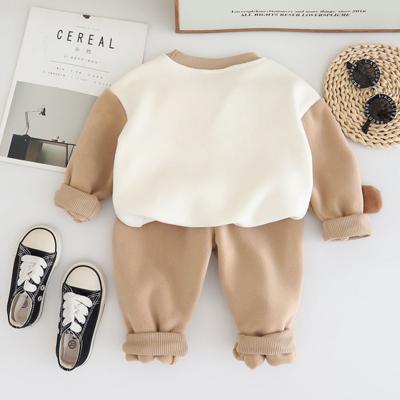 2pcs Baby Boy Colourblock Animal Rocker Set