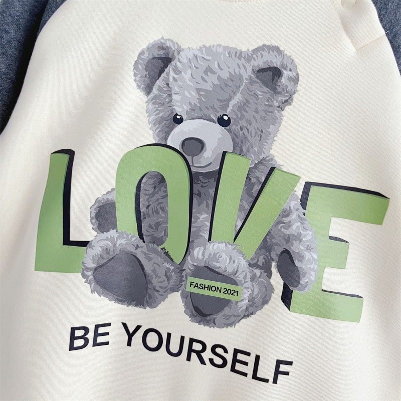 Baby Casual LOVE Bear Fleece Romper