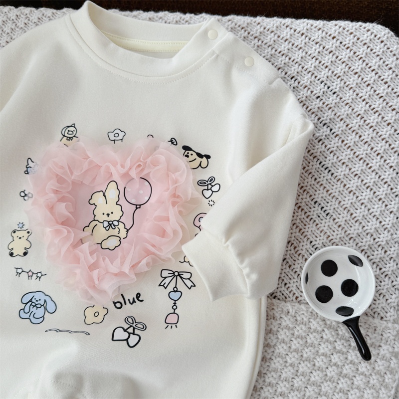 Baby Soft Heart Print Romper