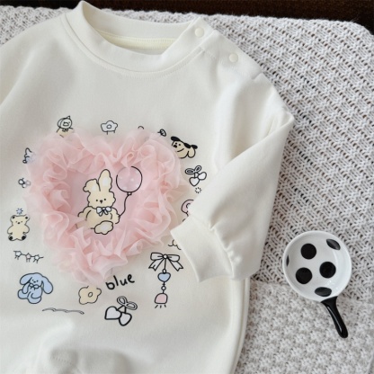Baby Soft Heart Print Romper