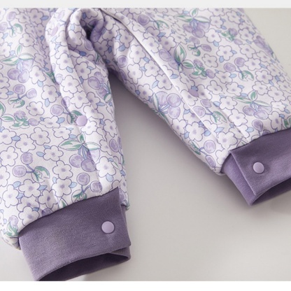 Baby Boy/Girl Purple Cherry Blossom Romper
