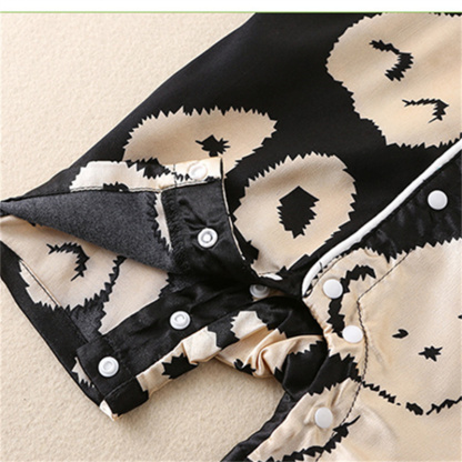 Baby Boy/Girl Cute Bear Cartoon Letter Romper