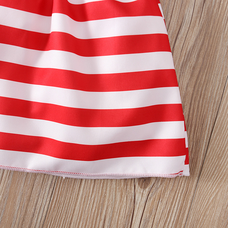Baby Girl Independence Day Strappy Ensign Print Dress