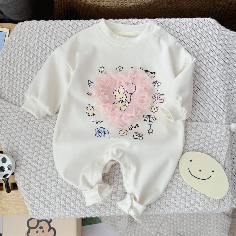 Baby Soft Heart Print Romper