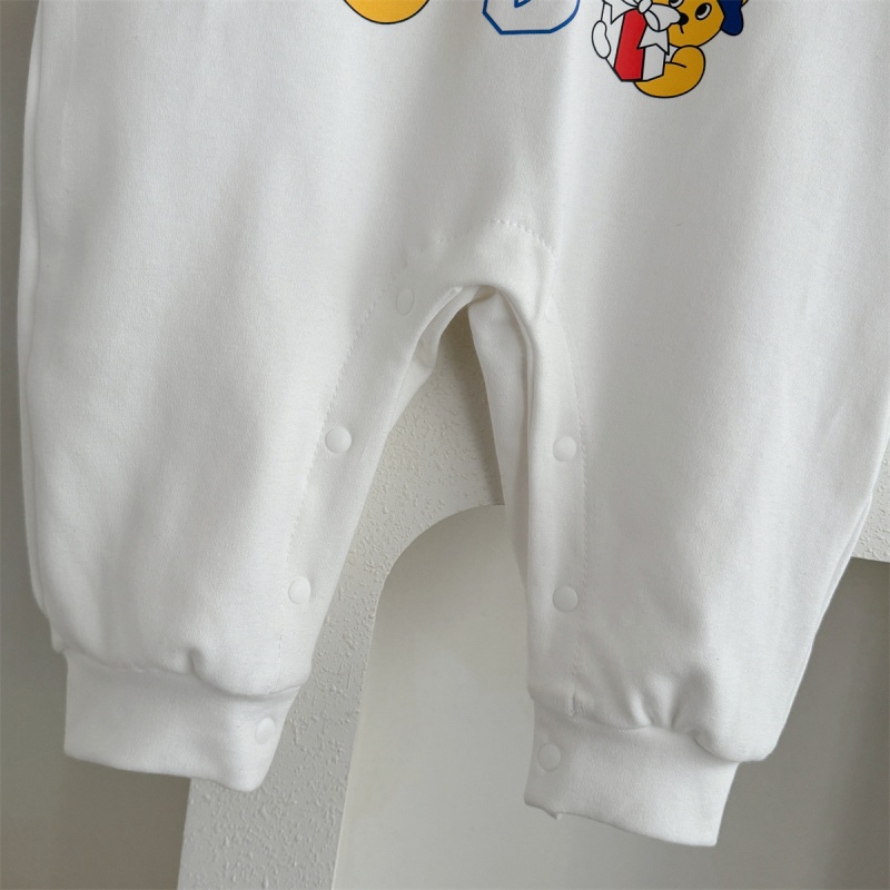 Baby Boy Cute Bear Contrast Sleeve Romper