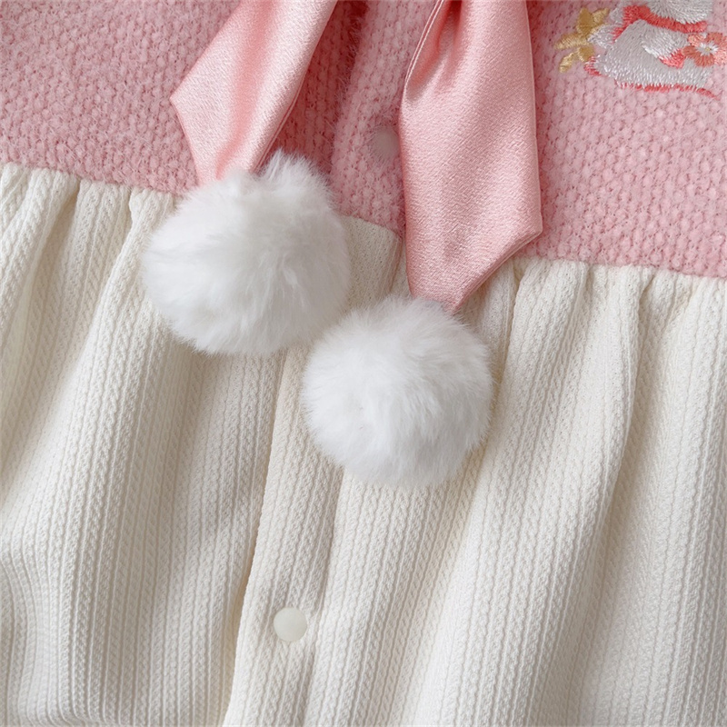 Baby Cartoon Cute Bow Tie Romper