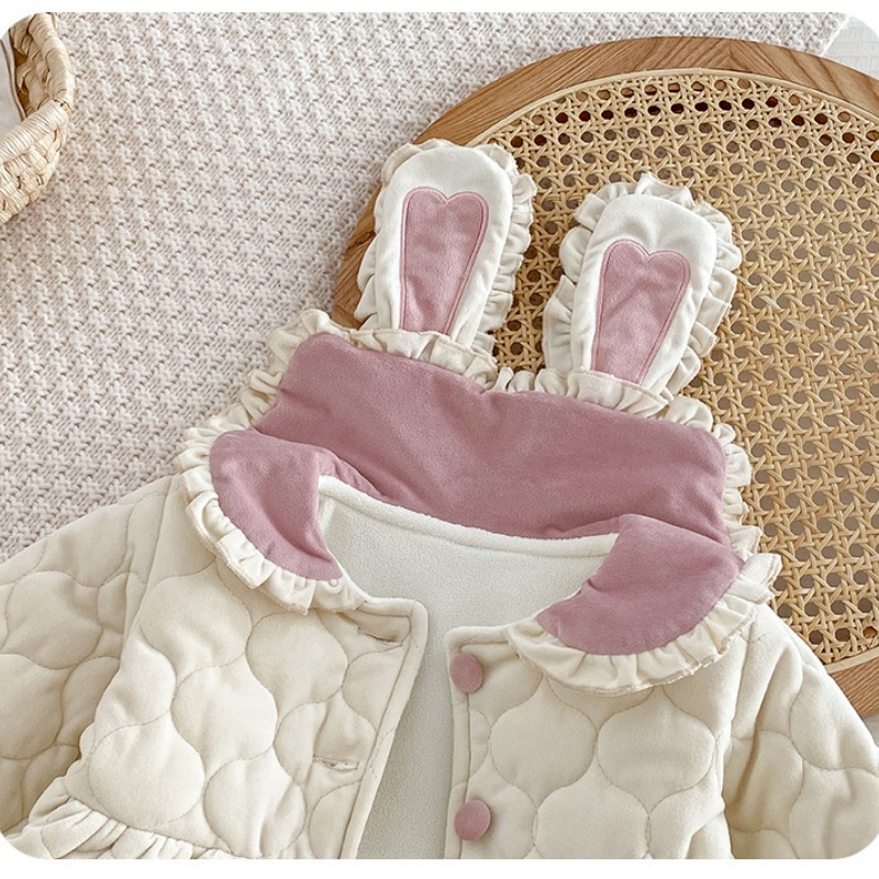 Baby Girl Cute Princess Lapel Bunny Ears Top