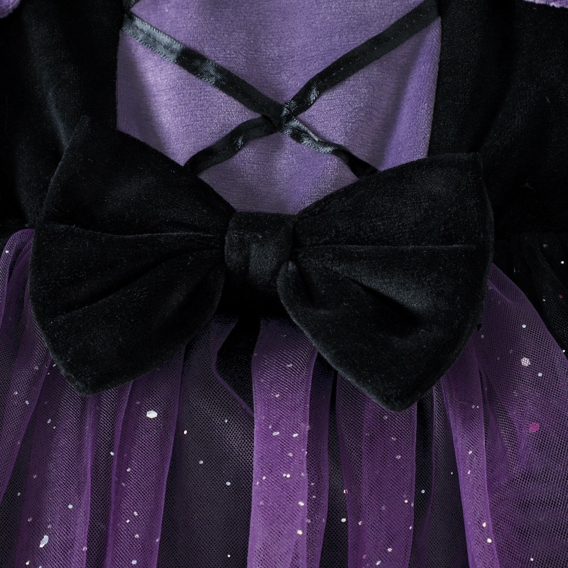 Baby Girl Halloween Witch Tulle Dress Outfit Set