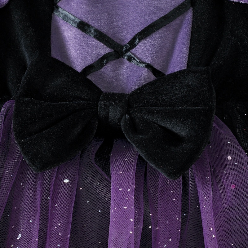 Baby Girl Halloween Witch Tulle Dress Outfit Set