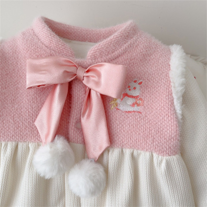 Baby Cartoon Cute Bow Tie Romper