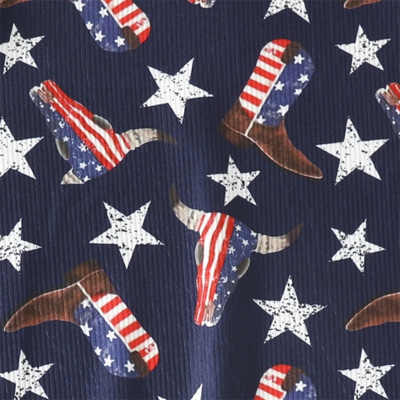 Baby Boy/Girl Letter Star Print Short Sleeve Romper