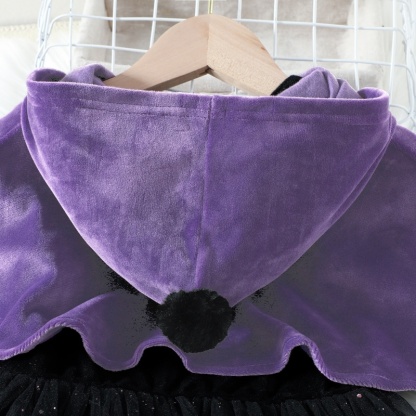 Baby Girl Halloween Witch Tulle Dress Outfit Set