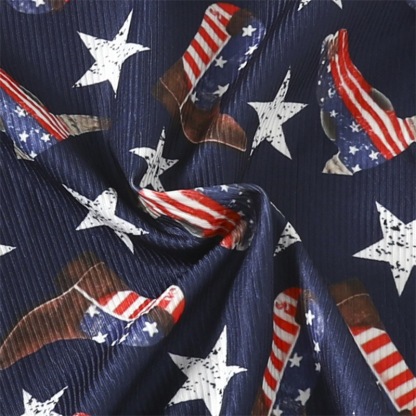 Baby Boy/Girl Letter Star Print Short Sleeve Romper