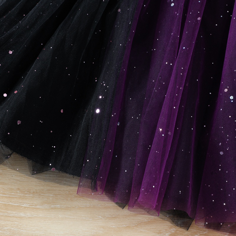 Baby Girl Halloween Witch Tulle Dress Outfit Set