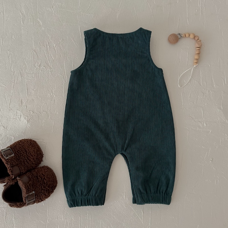 Christmas Santa Embroidered Baby Bodysuit Romper