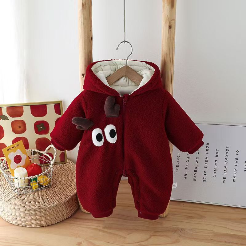 Baby Unisex Deer Cartoon Romper
