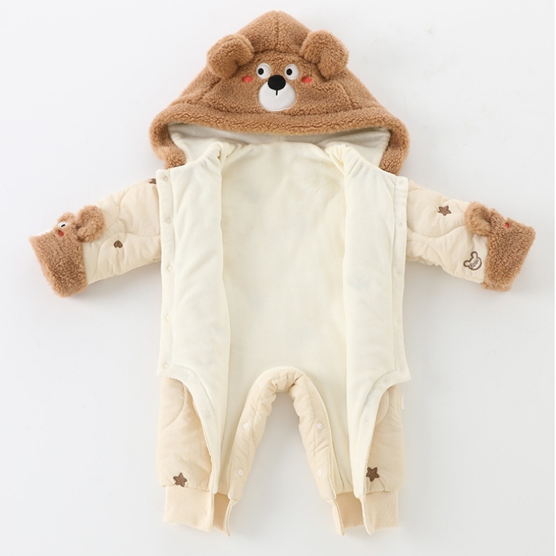 Baby Boy/Girl Gazelle Bear Padded Cotton Romper