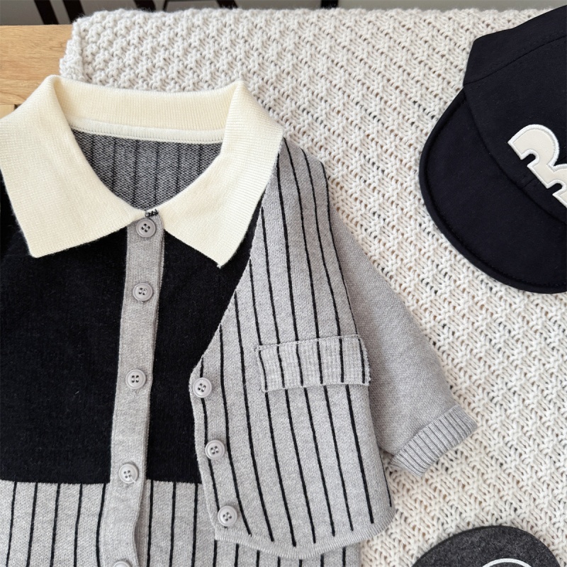 Baby Boy Gentleman Long Sleeve Romper