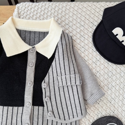 Baby Boy Gentleman Long Sleeve Romper