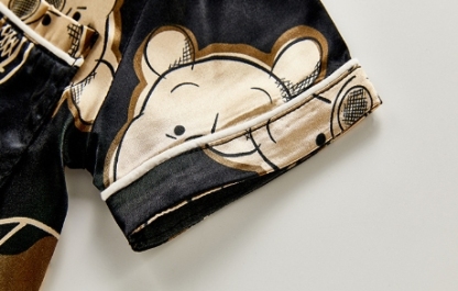 Baby Boy Cute Bear Short Sleeve Romper