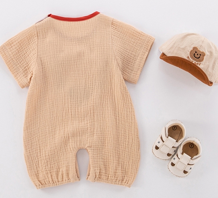 Baby Boy/Girl Cartoon Print Lie Fallow Rromper