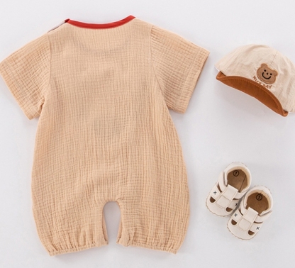 Baby Boy/Girl Cartoon Print Lie Fallow Rromper