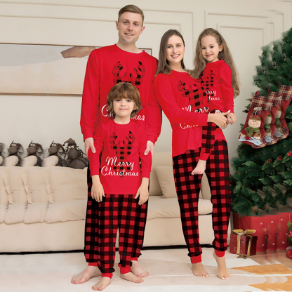 Matching Christmas Pajamas Christmas Tree Long-sleeve Pajamas Sets