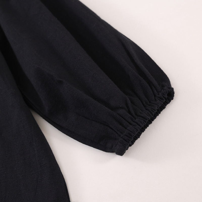 Baby Girl Bow Embroidery Long Sleeve Dress