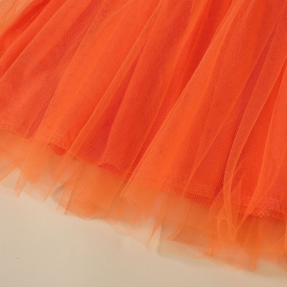 Baby Girl Halloween Tulle Dress Cape Two Piece Set
