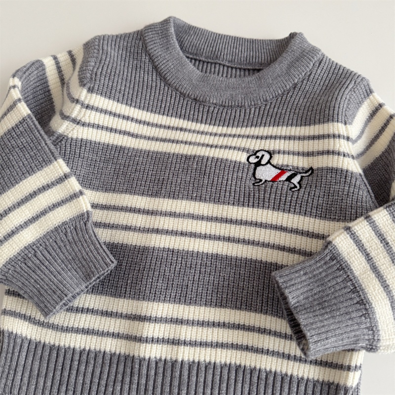 Baby Boy Sweater Stripe Two-Piece Set